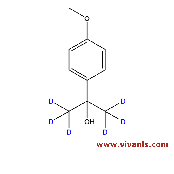Stable Isotope Labeled Compounds-2-p-Anisyl-2-propanol-d6-1663594335.PNG